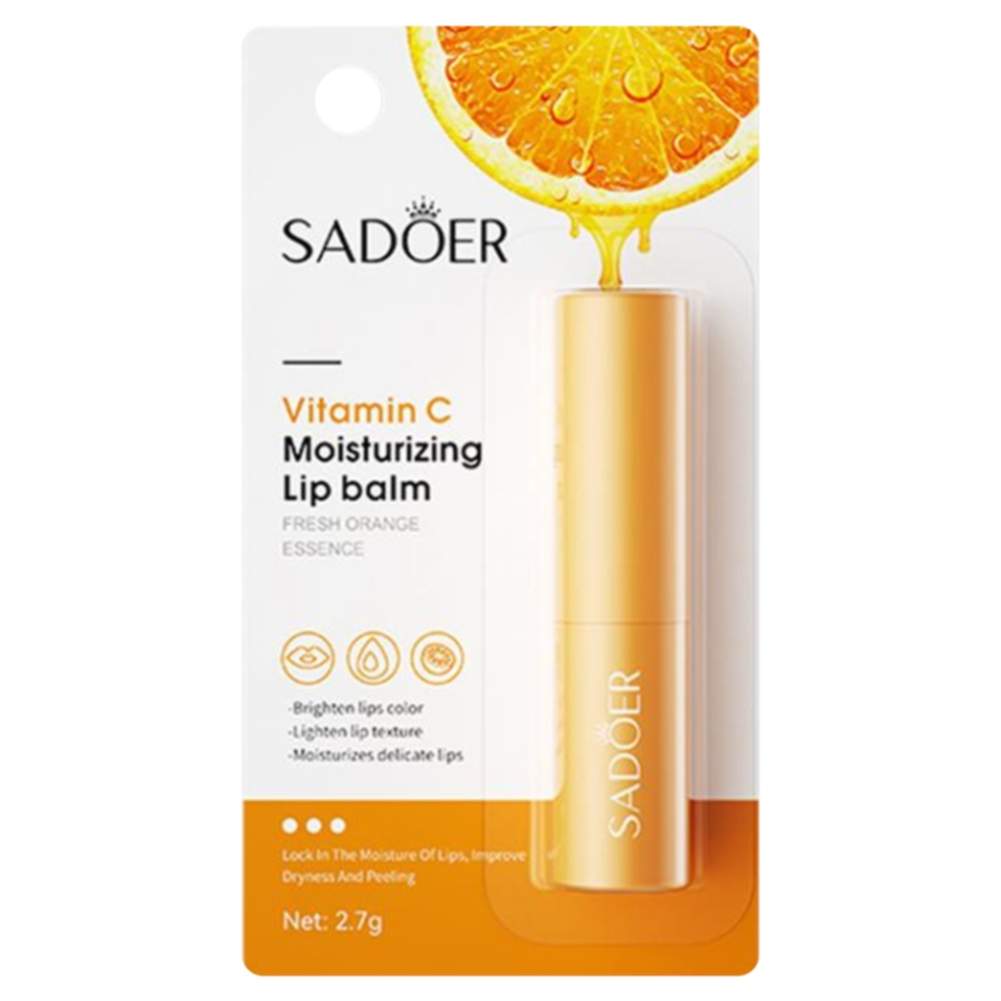Увлажняющий бальзам для губ Sadoer с витамином С 27 г увлажняющий бальзам для бороды sadoer 20 г х 2 шт