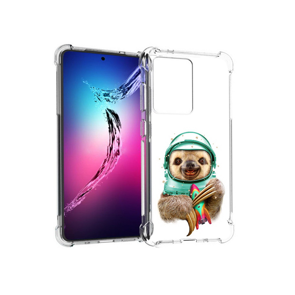 

Чехол MyPads Tocco для Samsung Galaxy S20+ Ленивец астронавт (PT141343.495.104), Прозрачный, Tocco