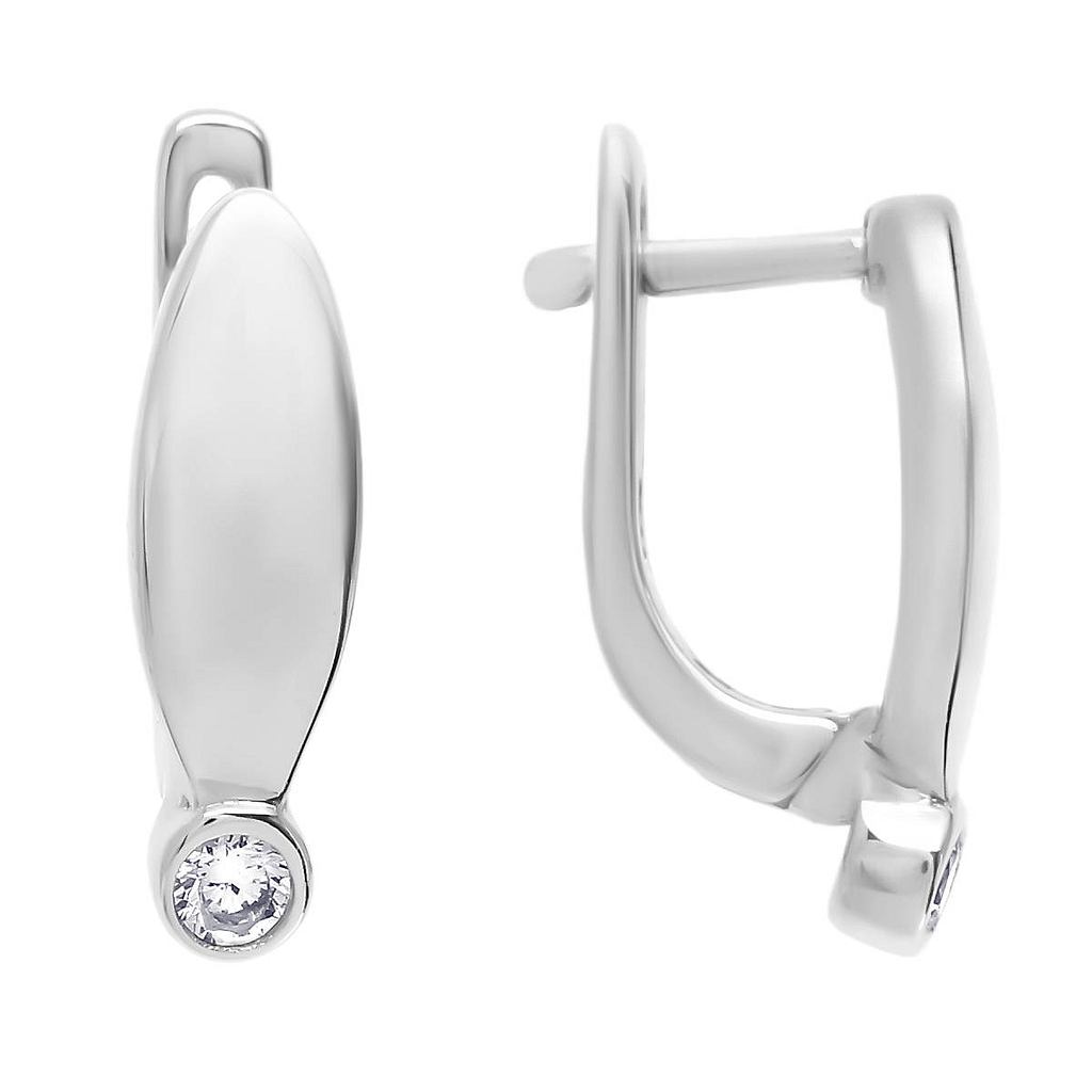

Серьги из серебра с фианитом Balex Jewellery 2422910273, 2422910273