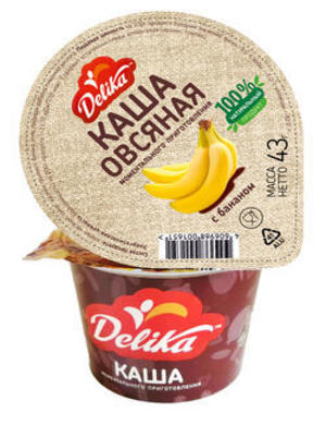 

Каша Delika овсяная с бананом 43 г