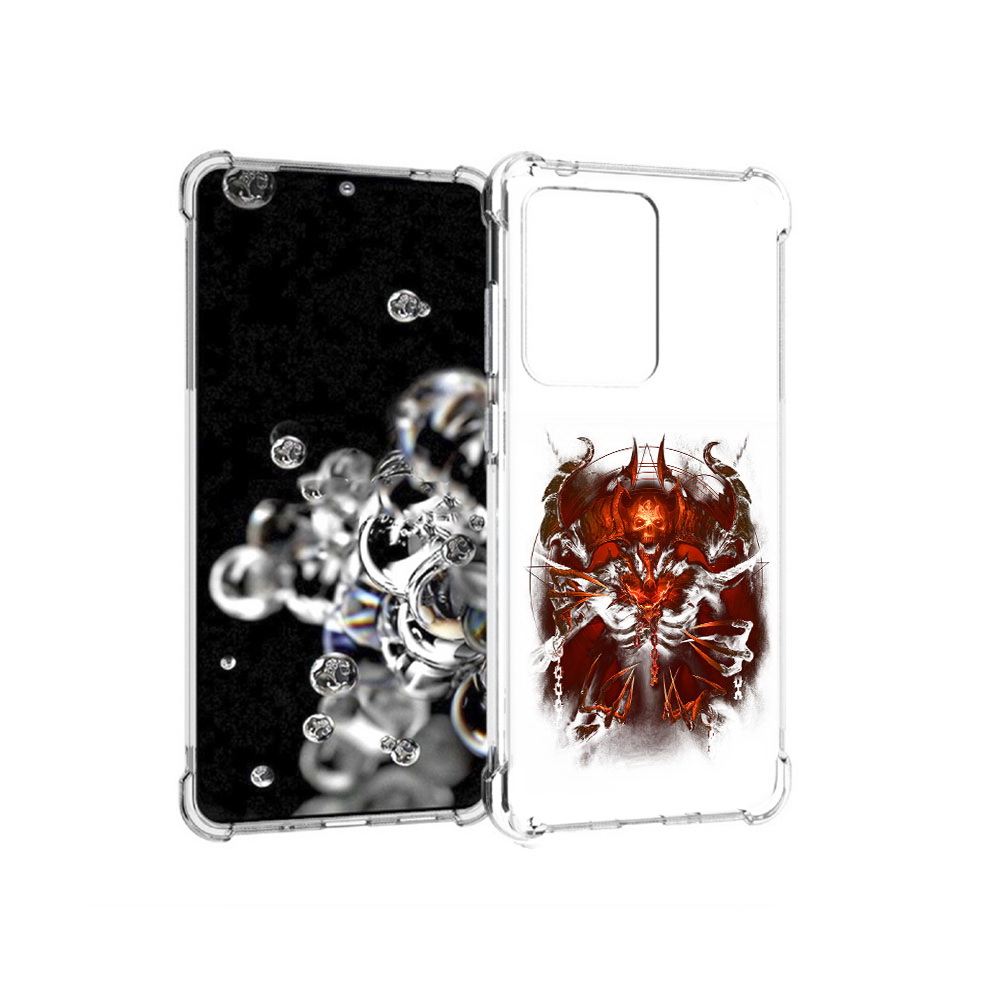 

Чехол MyPads Tocco для Samsung Galaxy S20 Ultra яркий демон (PT144384.494.708), Прозрачный, Tocco