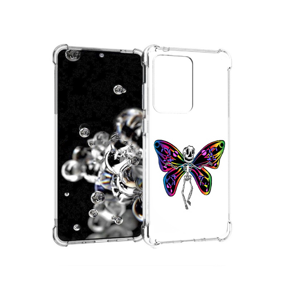 

Чехол MyPads Tocco для Samsung Galaxy S20 Ultra эффект бабочки (PT144384.494.701), Прозрачный, Tocco