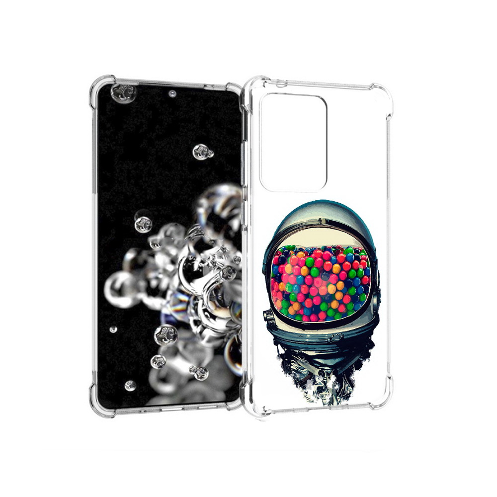 

Чехол MyPads Tocco для Samsung Galaxy S20 Ultra шлем космонавта (PT144384.494.700), Прозрачный, Tocco