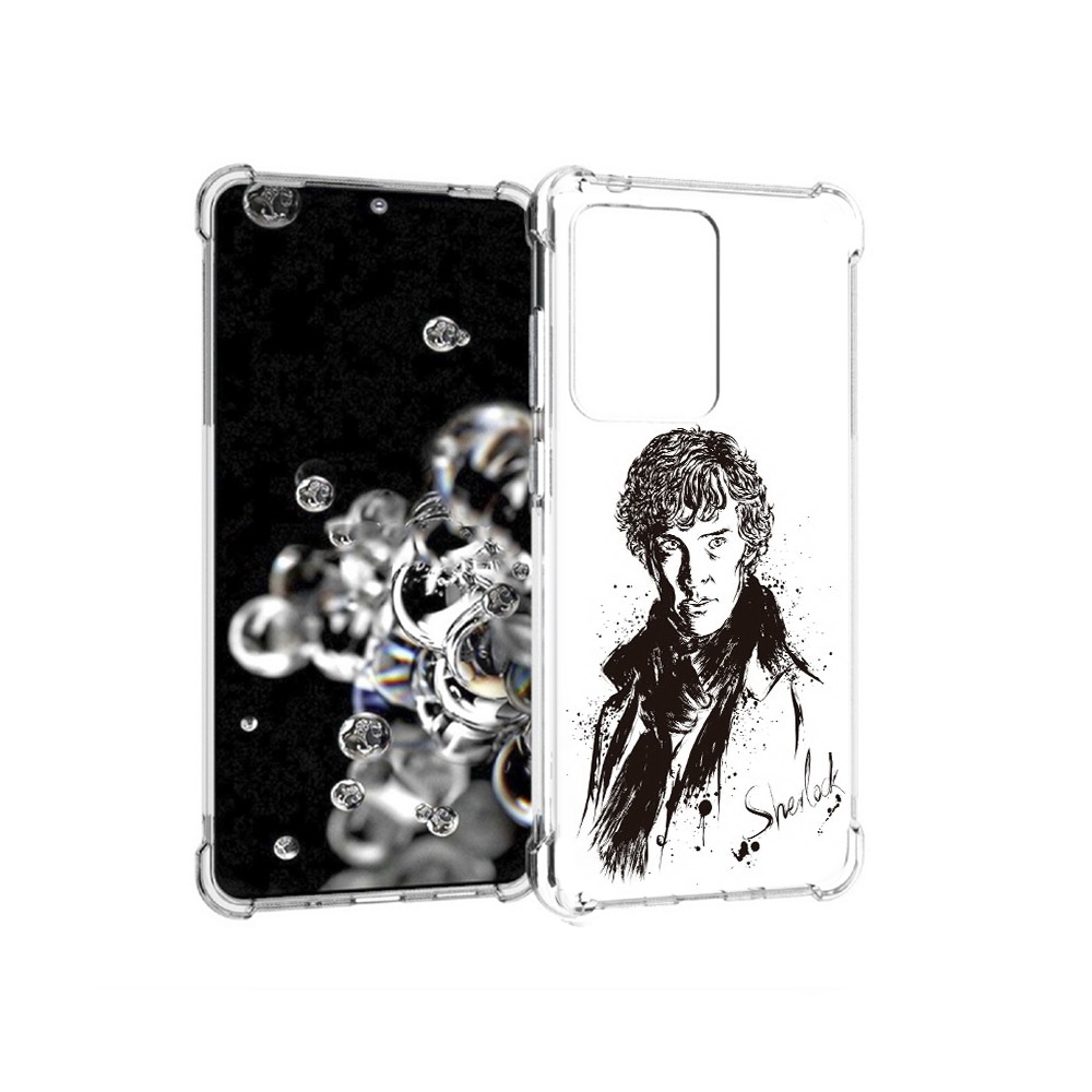 

Чехол MyPads Tocco для Samsung Galaxy S20 Ultra шерлок холмс портрет (PT144384.494.698), Прозрачный, Tocco