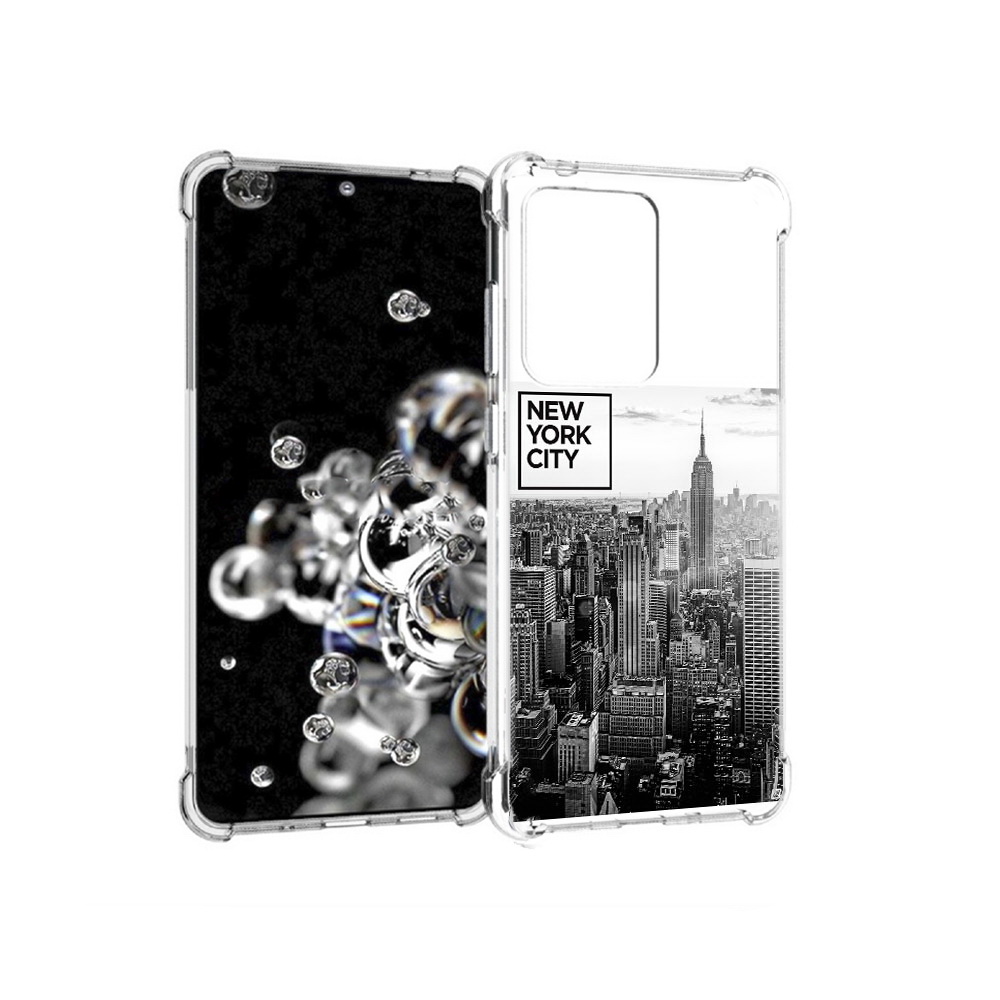 

Чехол MyPads Tocco для Samsung Galaxy S20 Ultra черно белый ньюерк (PT144384.494.686), Прозрачный, Tocco