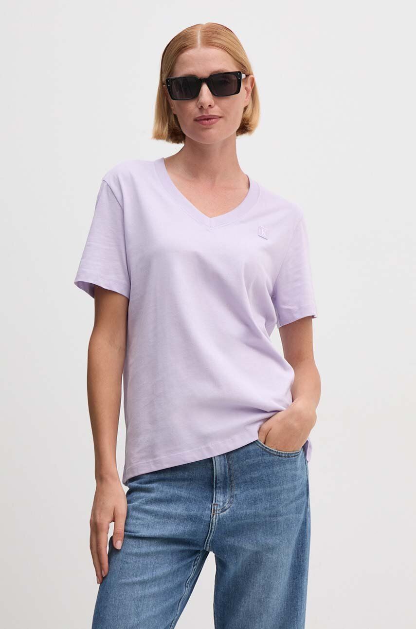Футболка женская Calvin Klein Jeans J20J222560 фиолетовая M 4356₽