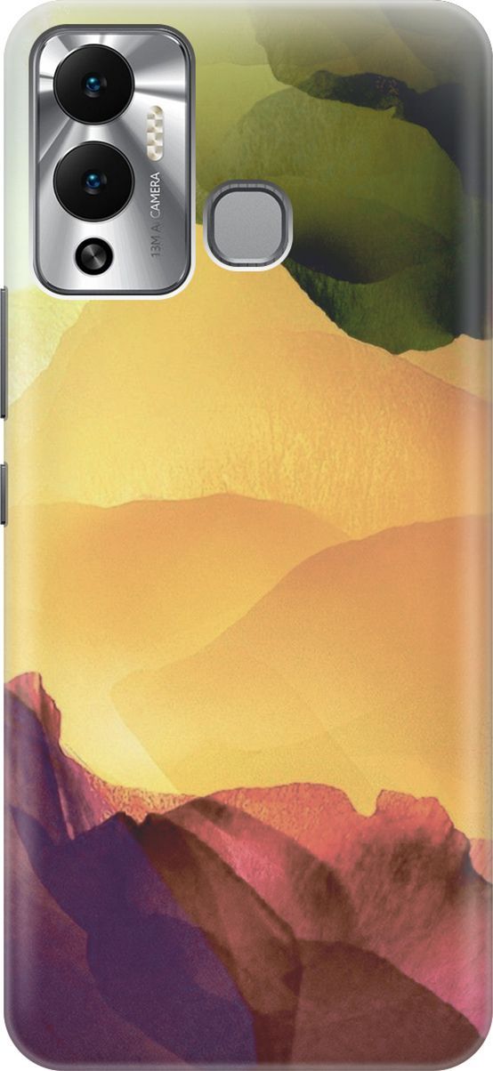 

Чехол на Infinix Hot 12 Play NFC "Разноцветный гербарий", Желтый;зеленый, 14652