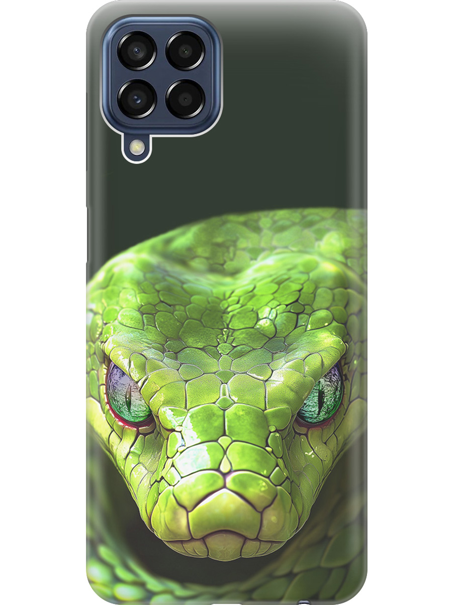 

Силиконовый чехол на Samsung Galaxy M33 5G с принтом "Змея" прозрачный, Прозрачный;черный;зеленый, 740187513