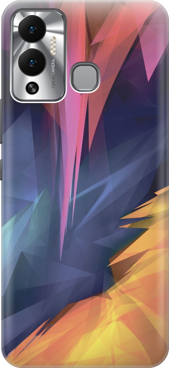 

Чехол на Infinix Hot 12 Play NFC "Розовый, синий, желтый", Желтый;розовый, 14652