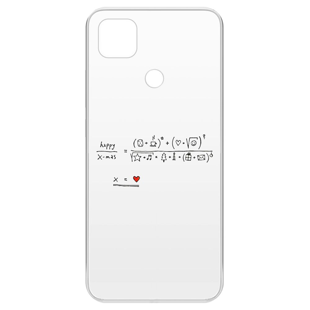 

Чехол-накладка Krutoff Clear Case Праздничная формула для Xiaomi Redmi 9C, Прозрачный