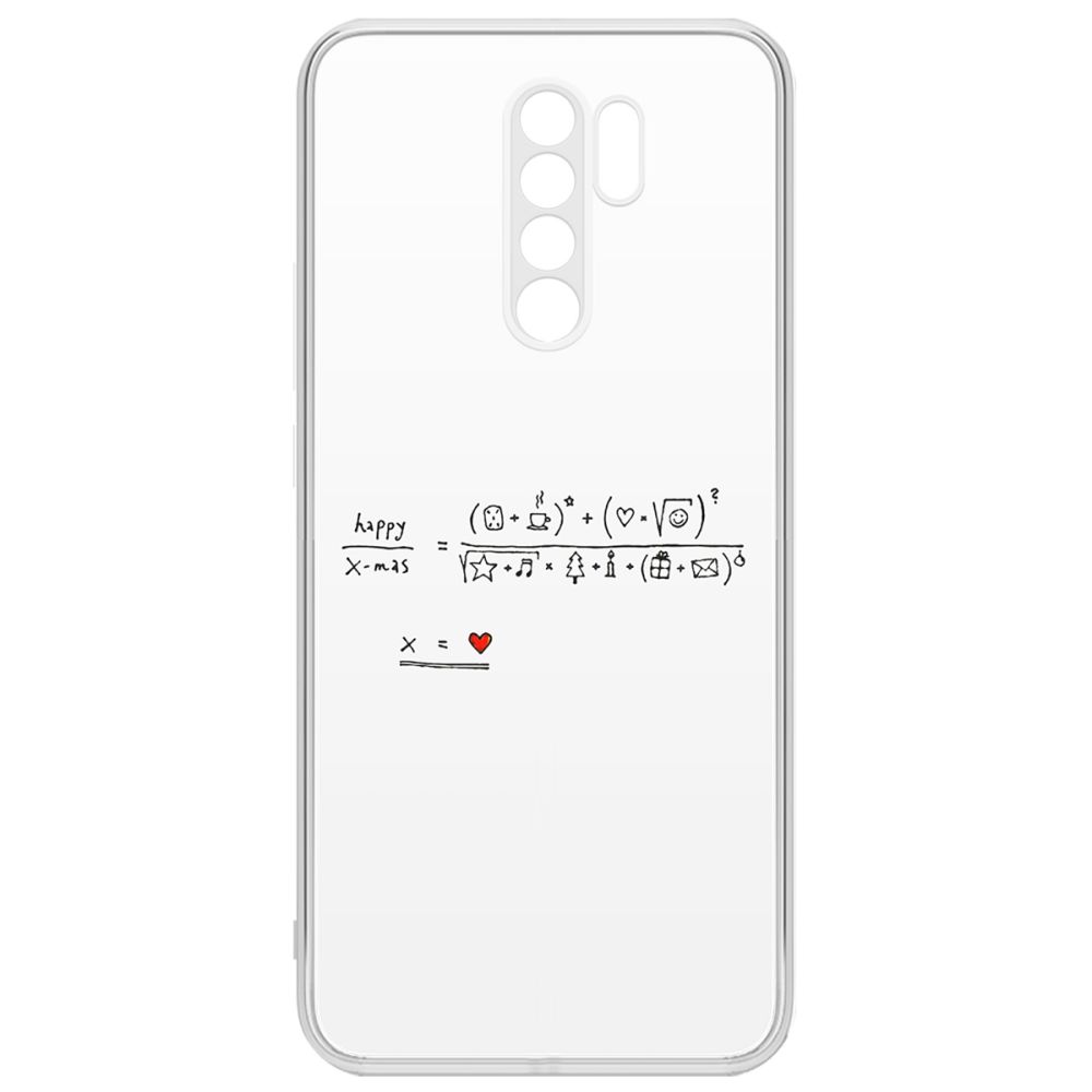 Чехол-накладка Krutoff Clear Case Праздничная формула для Xiaomi Redmi 9