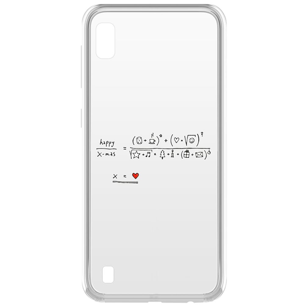 

Чехол-накладка Krutoff Clear Case Праздничная формула для Samsung Galaxy A10 (A105), Прозрачный