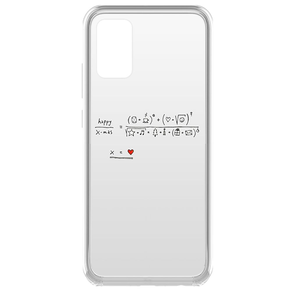 

Чехол-накладка Krutoff Clear Case Праздничная формула для Samsung Galaxy A02s (A025), Прозрачный