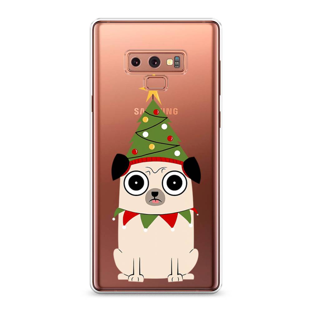 

Чехол на Samsung Galaxy Note 9 "Собачка с ёлочкой", Бежевый;красный;зеленый, 26350-1