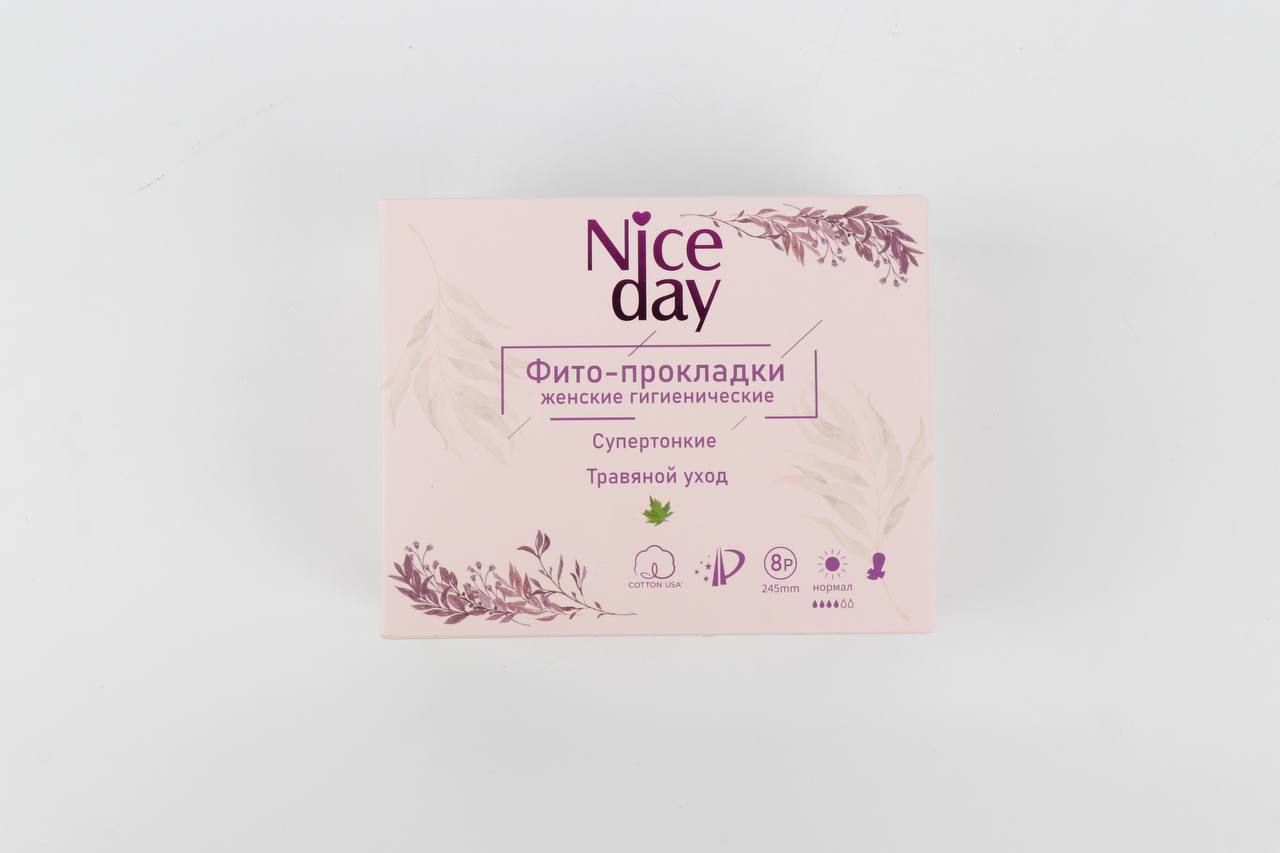 

Прокладки с крылышками гигиенические Niceday 8 шт, Белый, Niceday Herbal Care