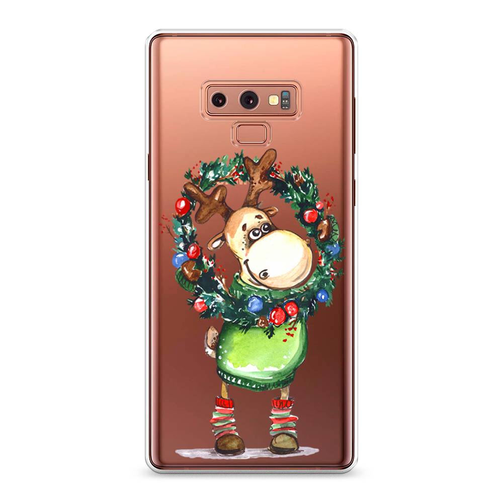 

Чехол на Samsung Galaxy Note 9 "Олень с новогодним венком", 26350-4