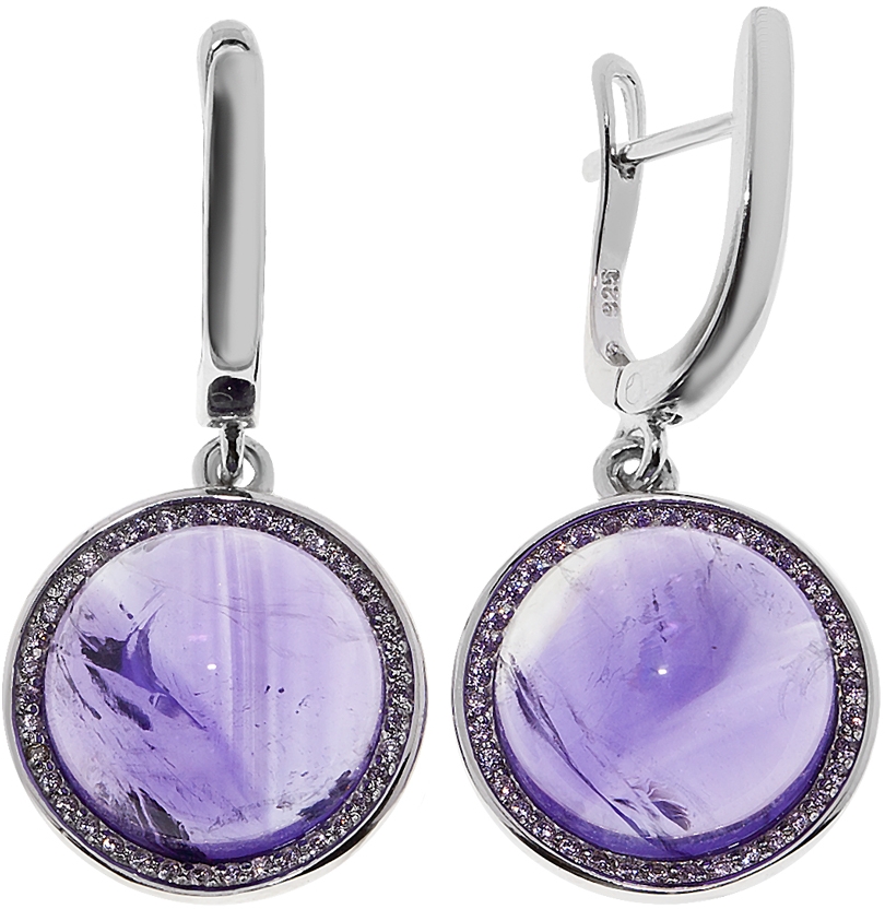 

Серьги из серебра с аметистом Balex Jewellery 2432930195, 2432930195