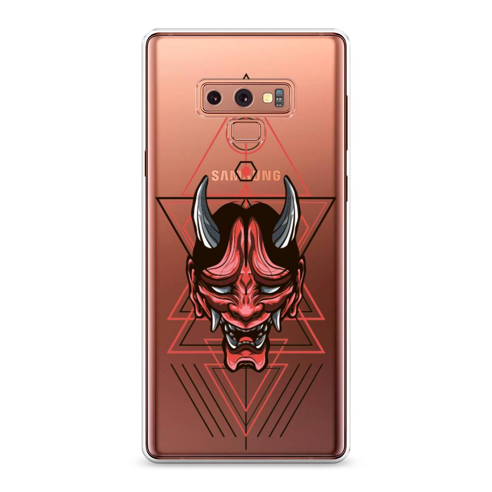 

Чехол на Samsung Galaxy Note 9 "Hanya Oni mask", Серый;красный;черный, 26350-4