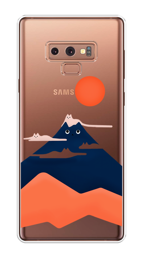 

Чехол на Samsung Galaxy Note 9 "Кот-гора", Черный;оранжевый, 26350-4