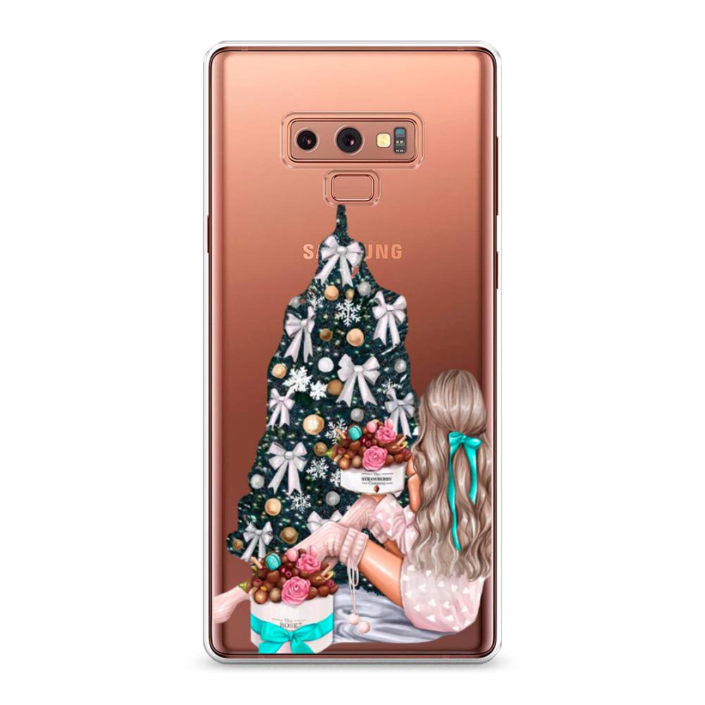 

Чехол на Samsung Galaxy Note 9 "New Year", Зеленый;бежевый;голубой, 26350-5