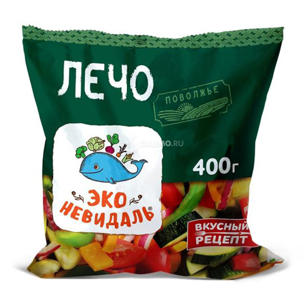 

Овощная смесь Эко невидаль Лечо резаная замороженная 400 г