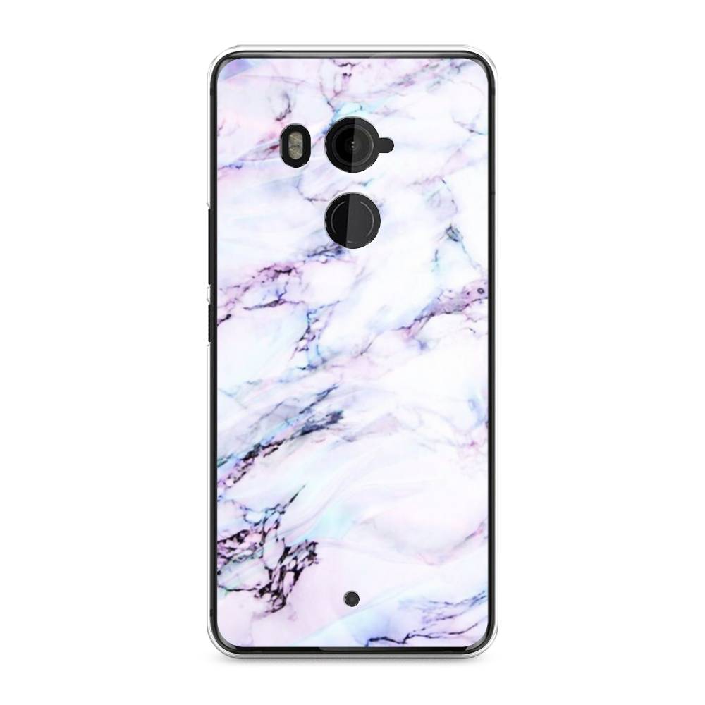 

Чехол на HTC U11 Plus "Радужный мрамор", Серый;фиолетовый, 102150-3