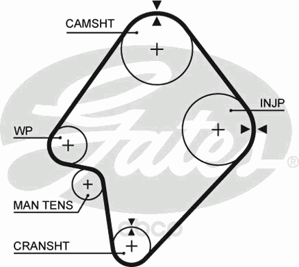 

Ремень ГРМ Gates 5300XS