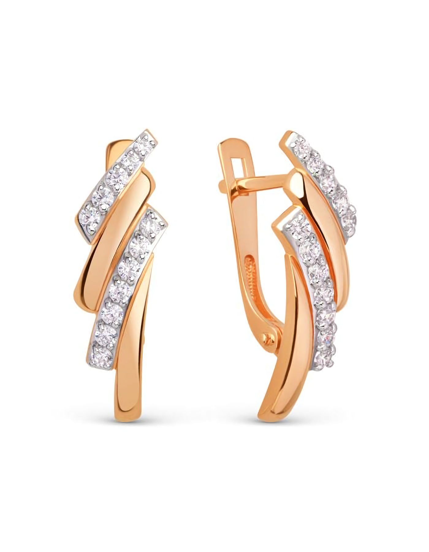 

Серьги из золота TEO MAORI 8025632-1102, фианит, 8025632-1102