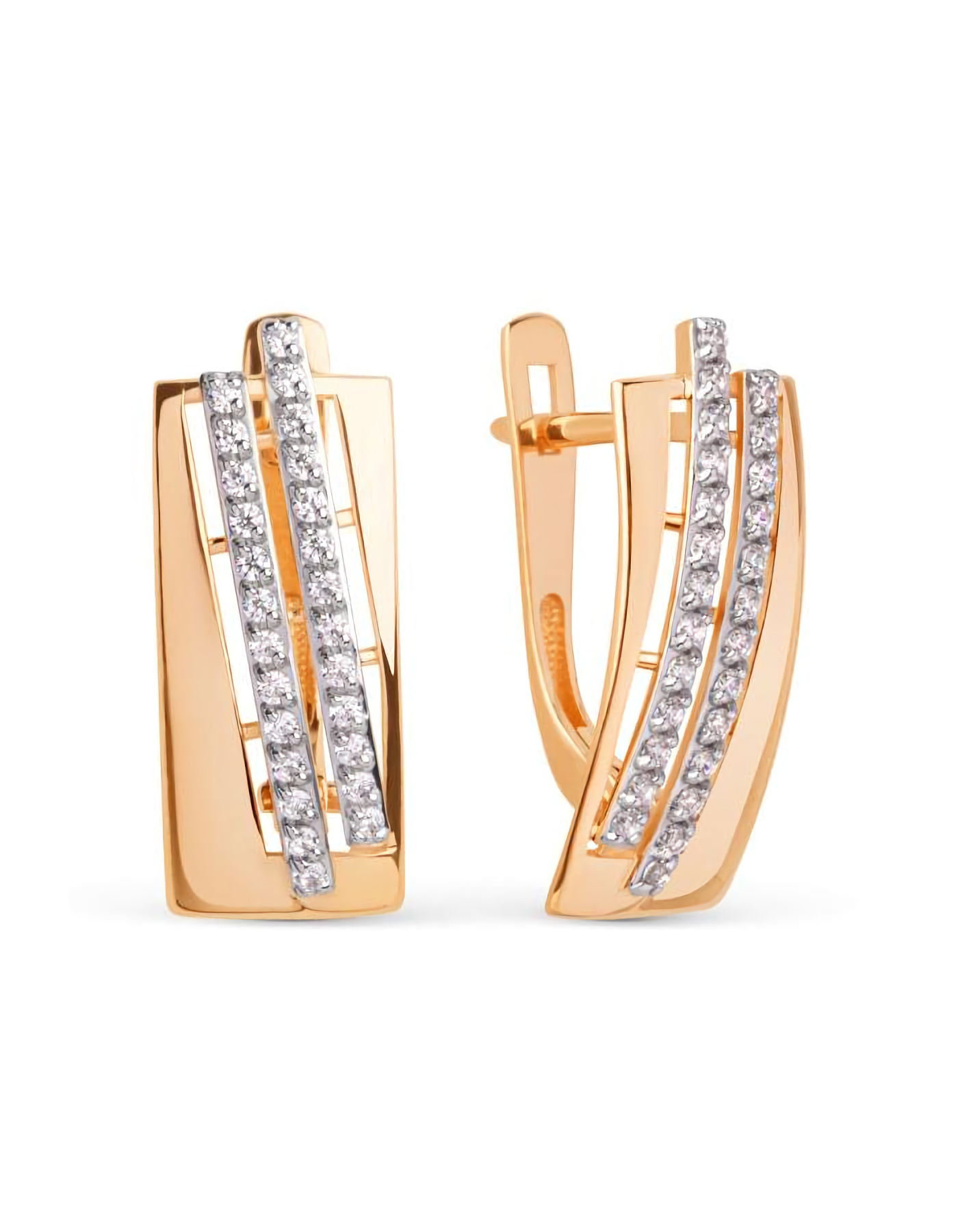 

Серьги из золота TEO MAORI 8025412-1102, фианит, 8025412-1102