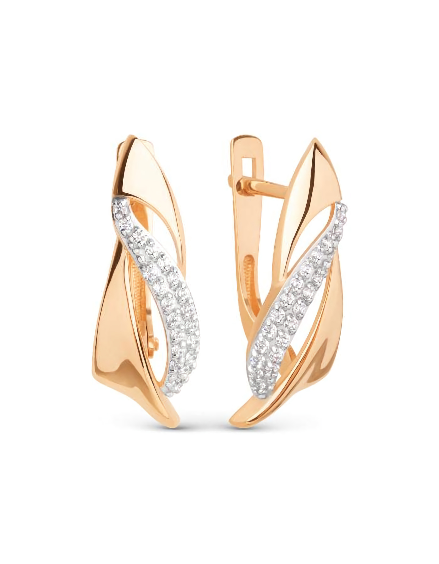 

Серьги из золота TEO MAORI 8024772-1102, фианит, 8024772-1102