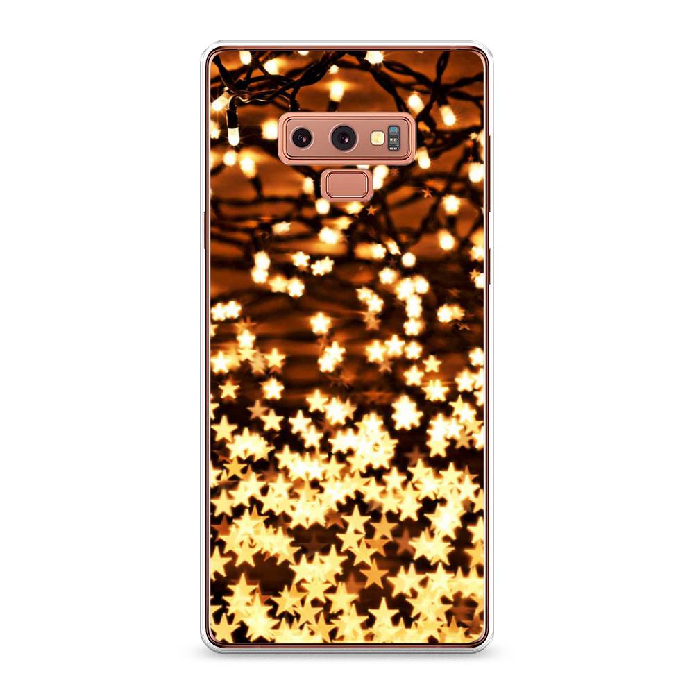 

Чехол на Samsung Galaxy Note 9 "Новогодняя гирлянда", Золотистый, 26350-5