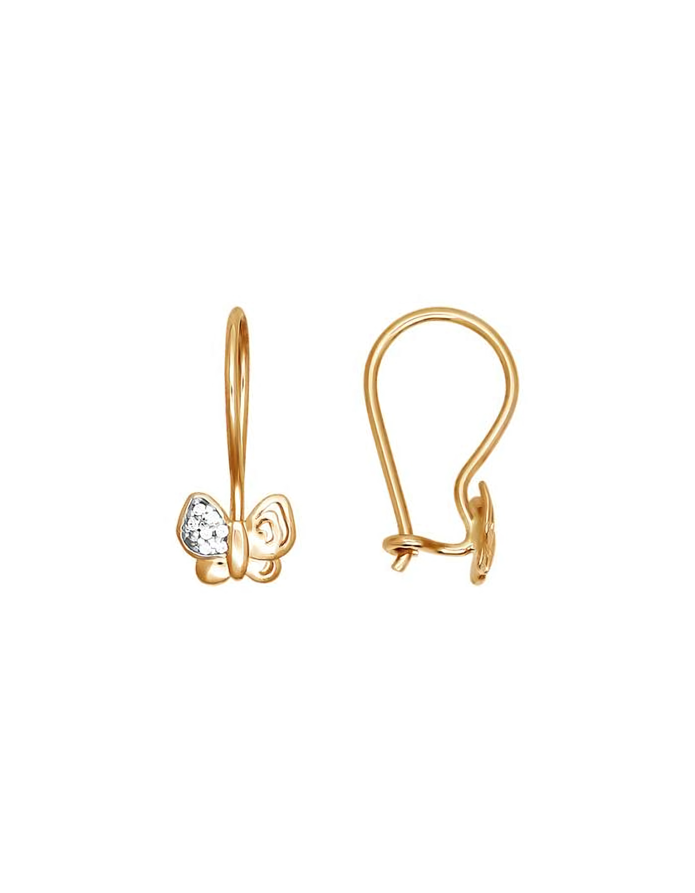 

Серьги из золота TEO MAORI 826313, фианит, 826313
