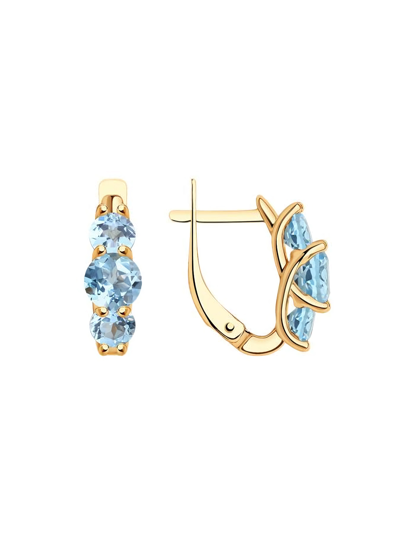 

Серьги из золота TEO MAORI 837728170, топаз, 837728170