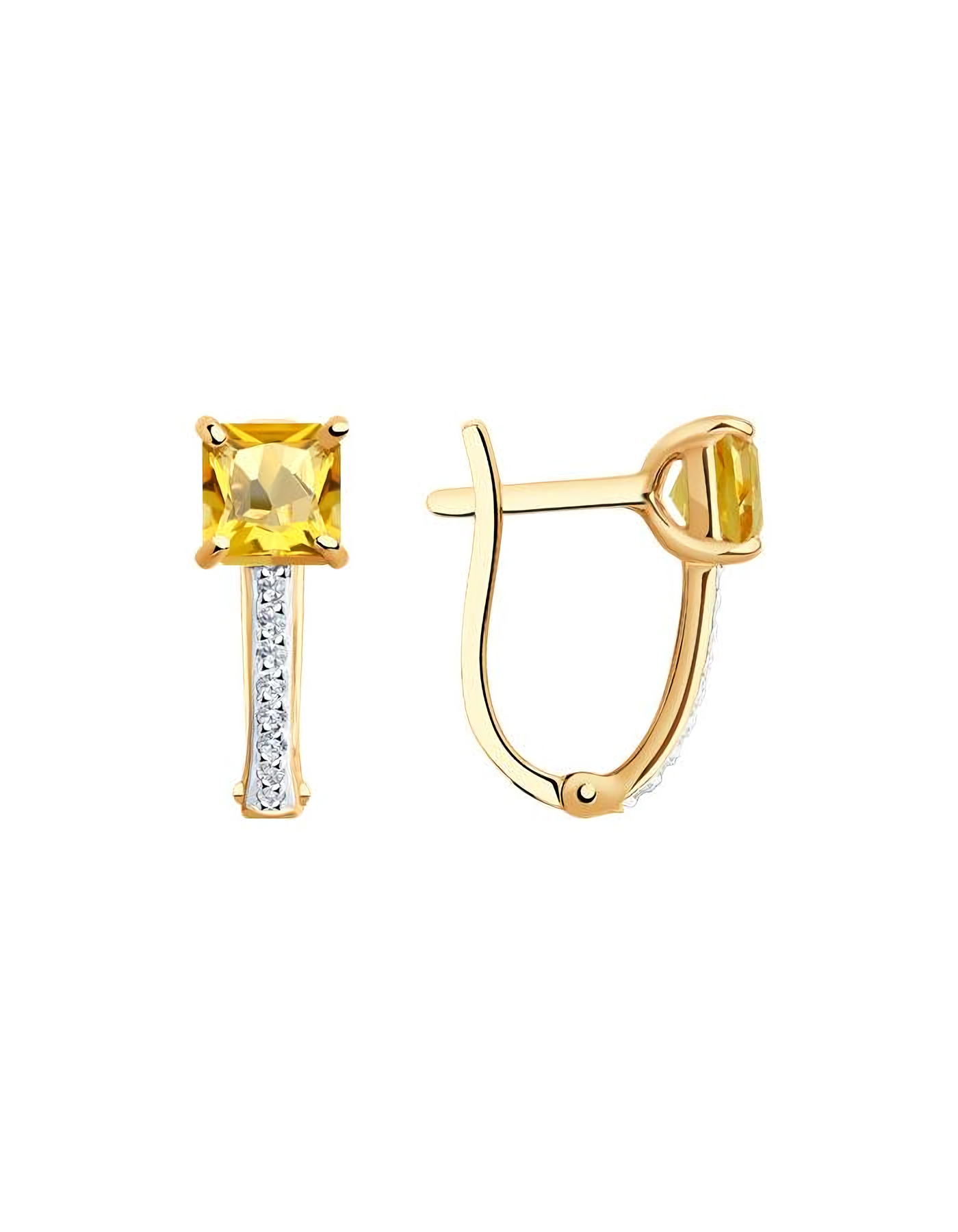 

Серьги из золота TEO MAORI 837728126, цитрин, 837728126