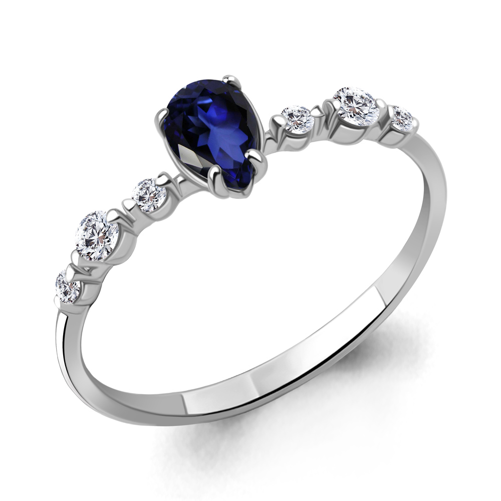 

Кольцо из серебра с фианитом Aquamarine Aquamarine 67787АБ_925_р р. 17, 67787АБ_925_р