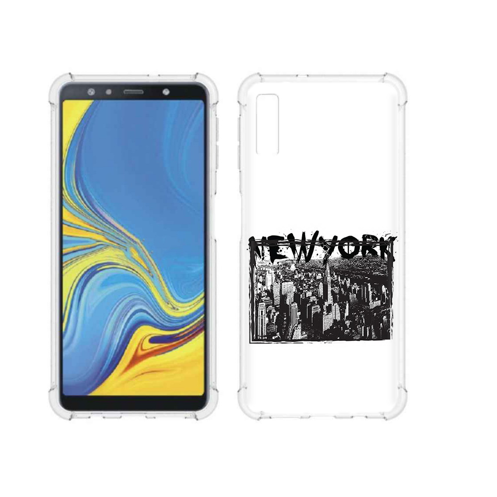 

Чехол MyPads Tocco для Samsung Galaxy A7 (2018) че (PT95255.558.671), Прозрачный, Tocco