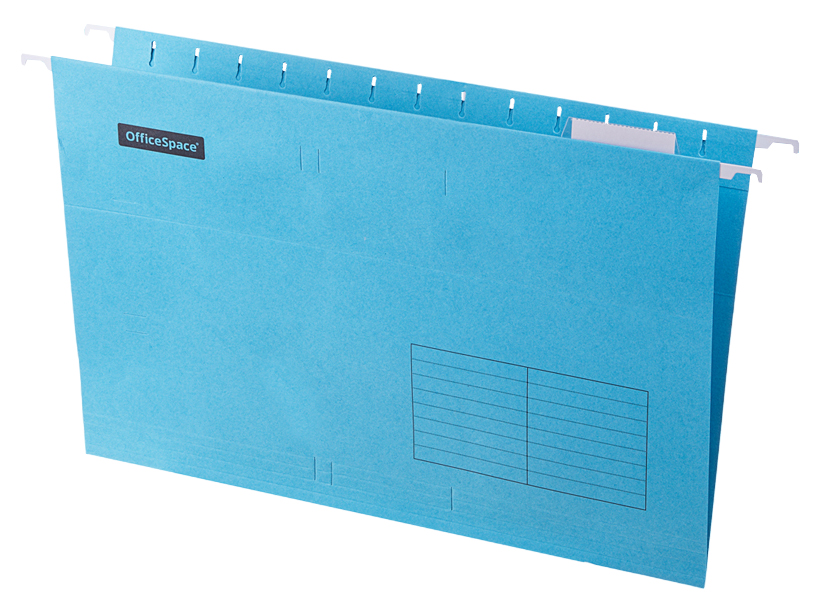 Подвесная папка OfficeSpace Foolscap (365*240мм), синяя, 10 шт