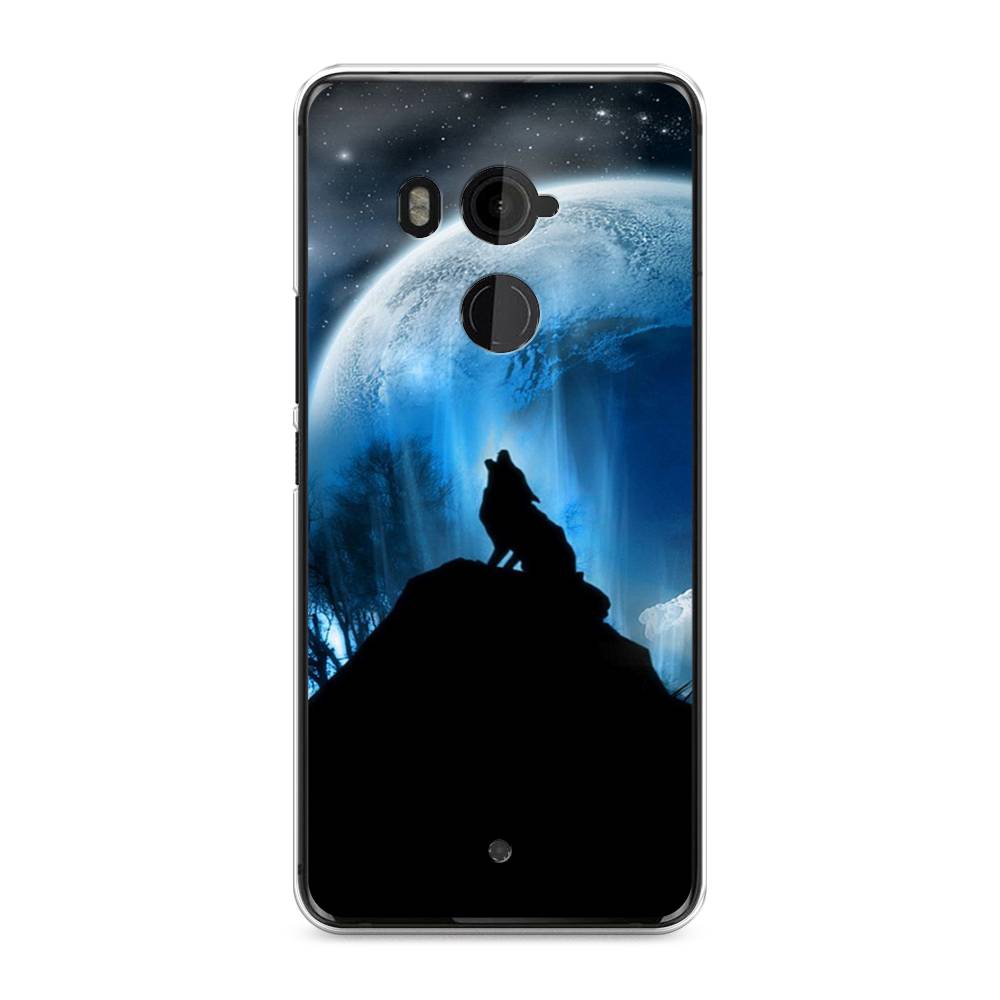 

Чехол на HTC U11 Plus "Волк 2", Синий;черный;белый, 102150-1