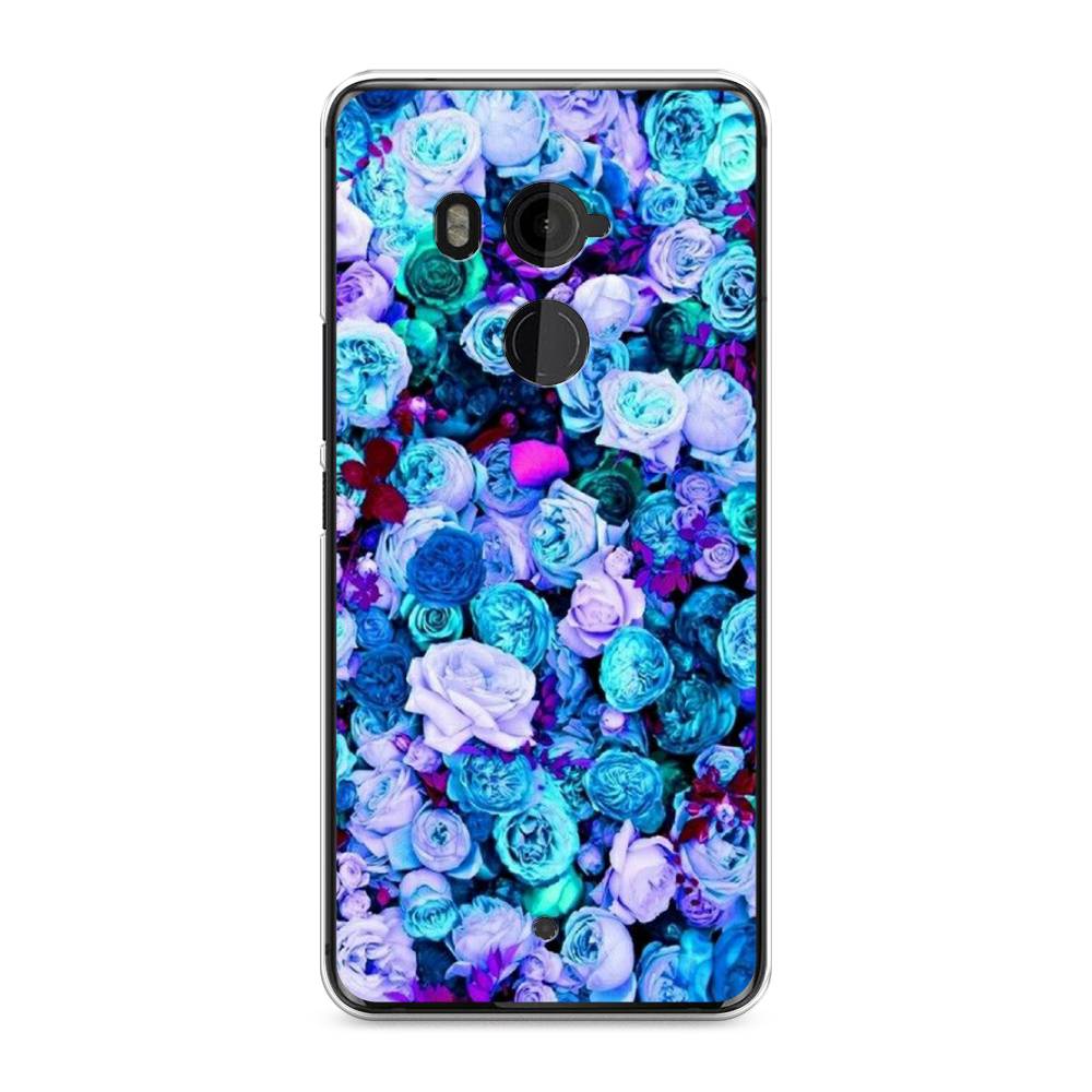 

Чехол на HTC U11 Plus "Цветочный ковер", Фиолетовый, 102150-2