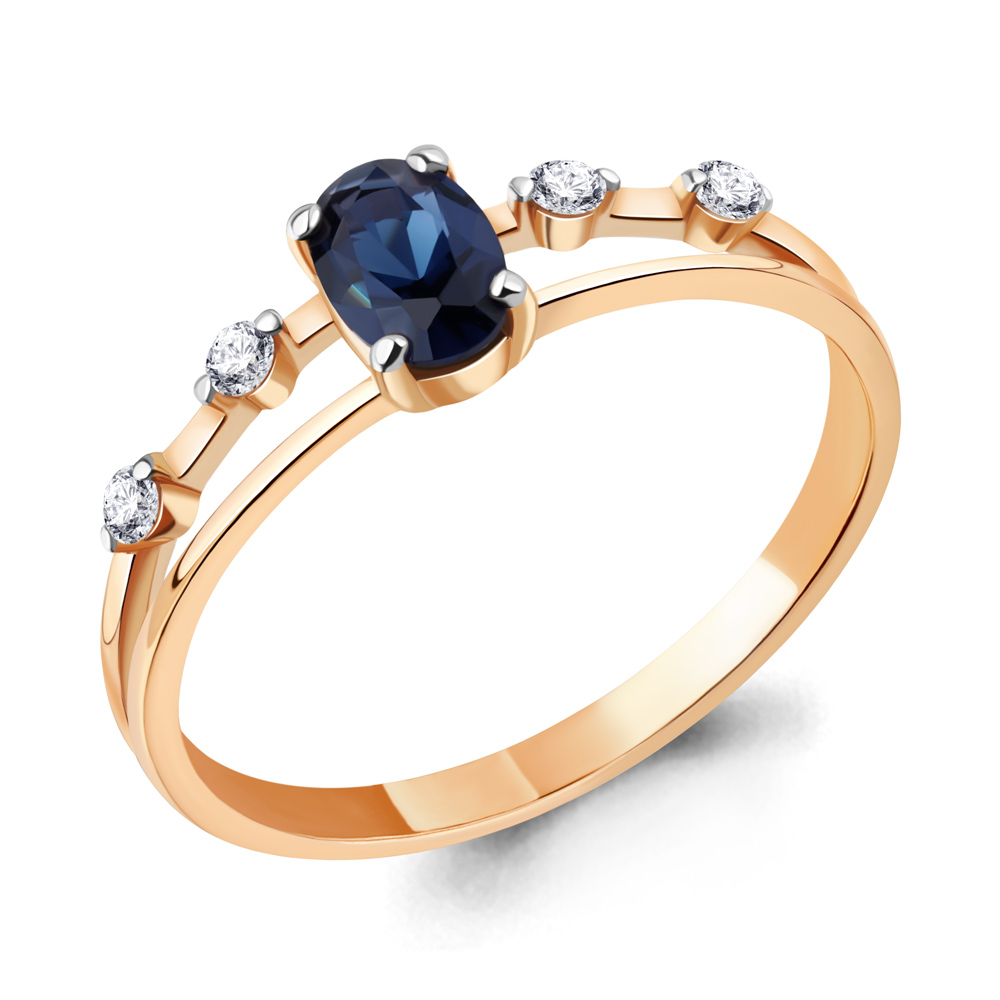 

Кольцо из серебра с фианитом Aquamarine Aquamarine 67785АБ_925_з р, 67785АБ_925_з