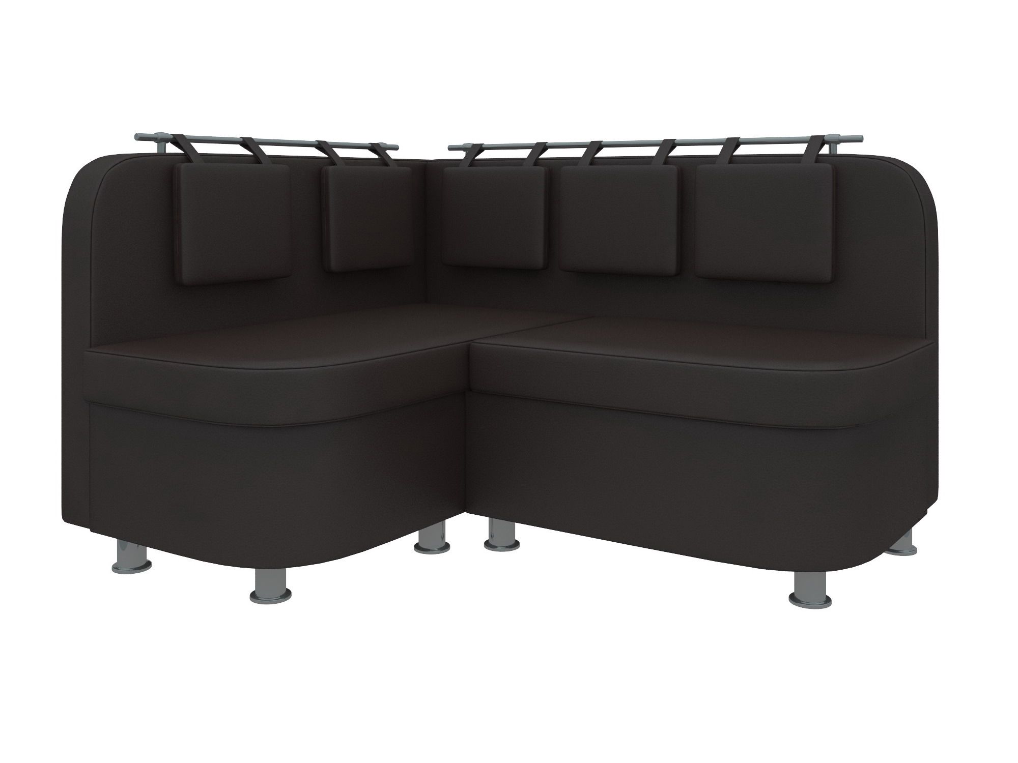 

Диван кухонный Лига Диванов Уют 2 левый угол 143х115х85, искусственная кожа, коричневый, Кухонный угловой диван Уют 2 левый угол