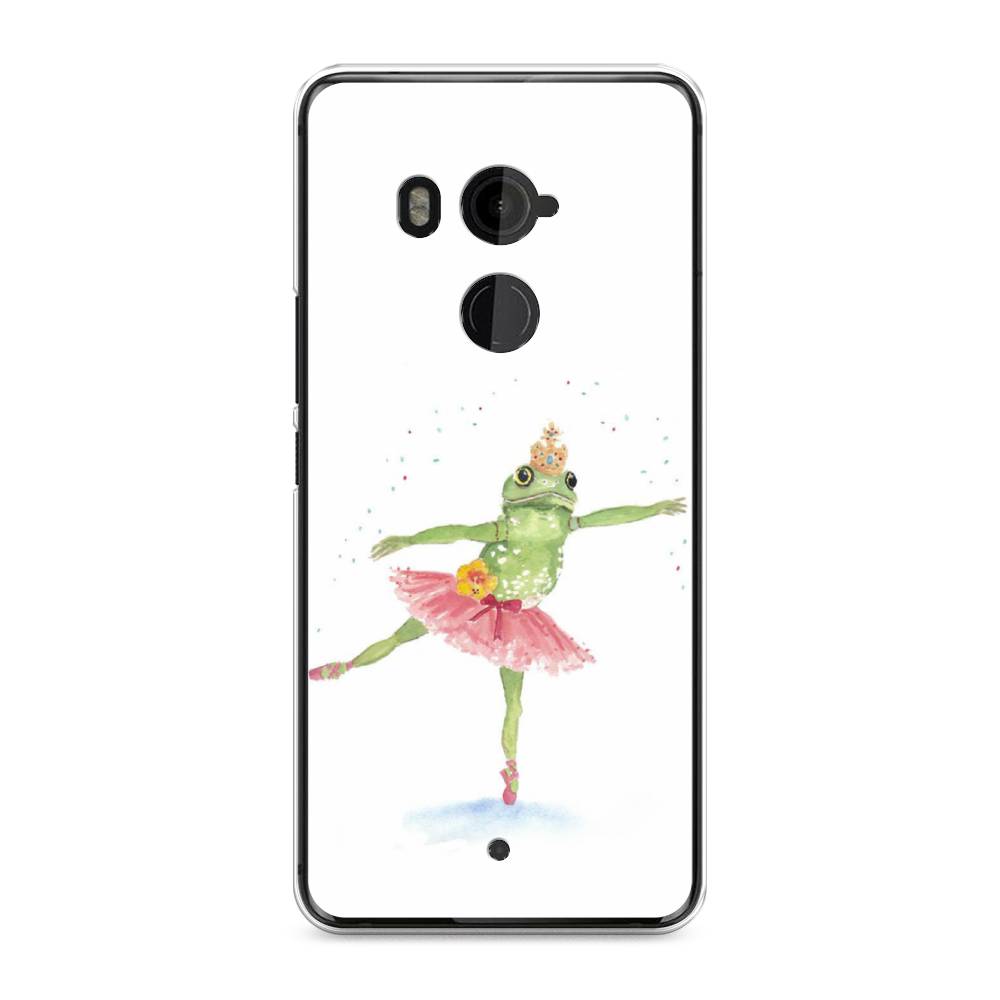 

Чехол на HTC U11 Plus "Лягушка-балерина", Зеленый, 102150-4