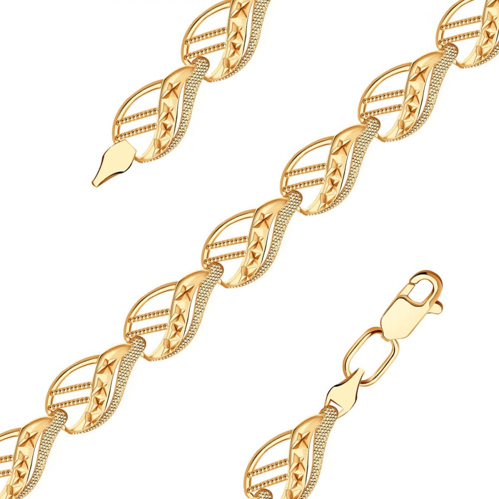 

Браслет из красного золота р.  Эстет 01Б710400, 01Б710400