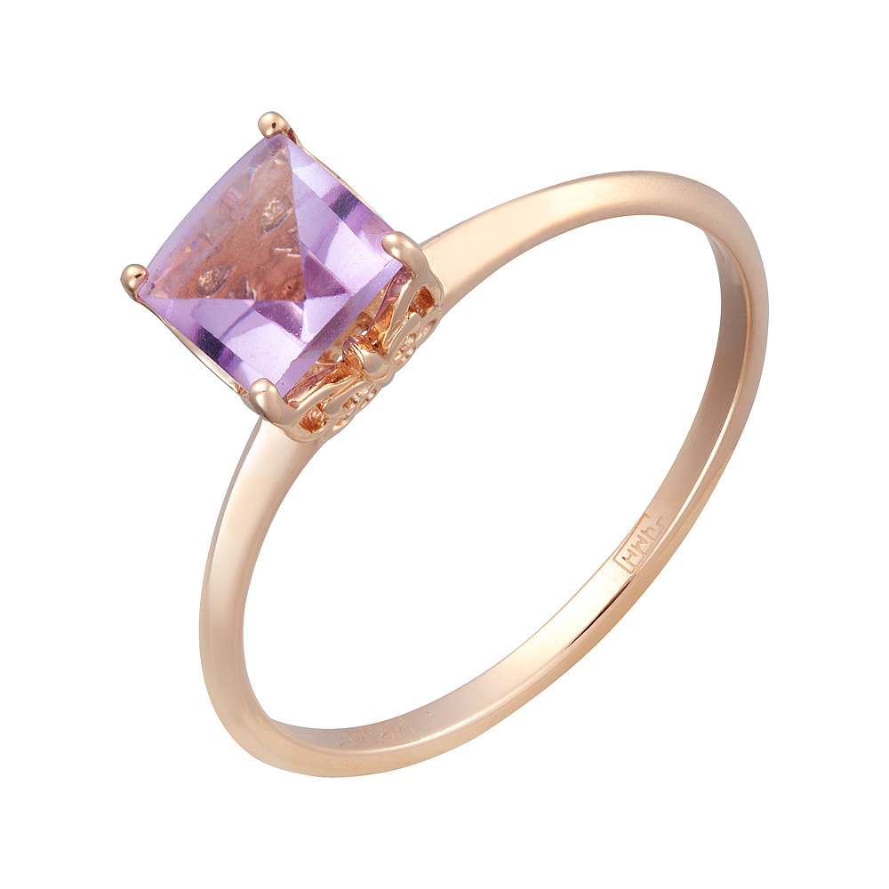 

Кольцо из золота р. , ALORIS 2134А, аметист, 2134А