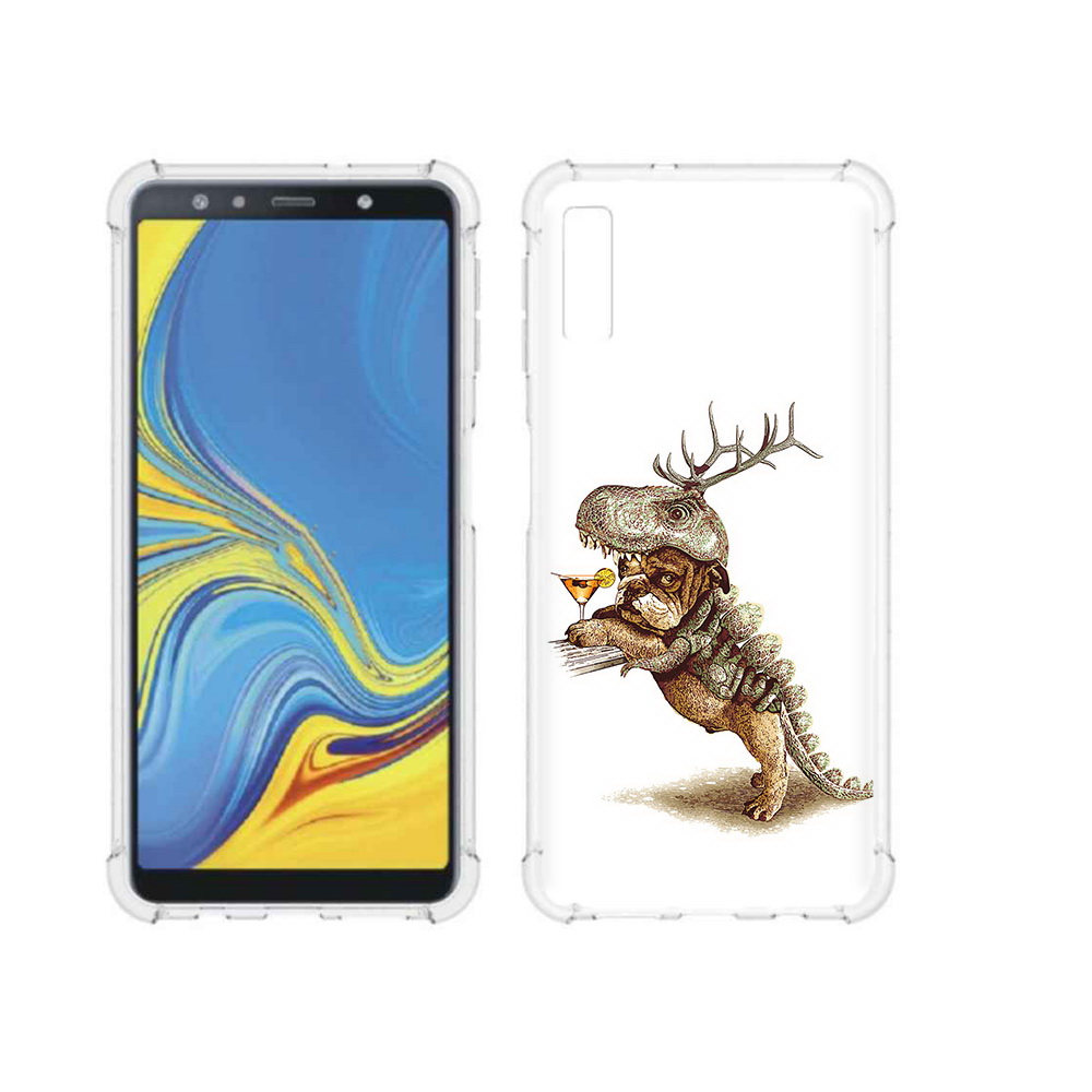 

Чехол MyPads Tocco для Samsung Galaxy A7 (2018) тематическая вечеринка (PT95255.558.638), Прозрачный, Tocco