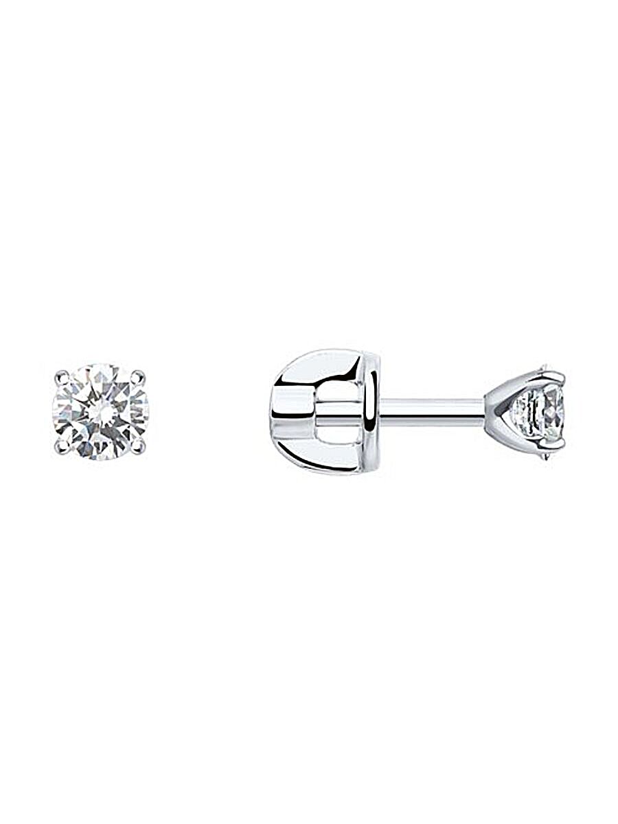 

Серьги пусеты из золота TEO MAORI 8026934-3, фианит, 8026934-3
