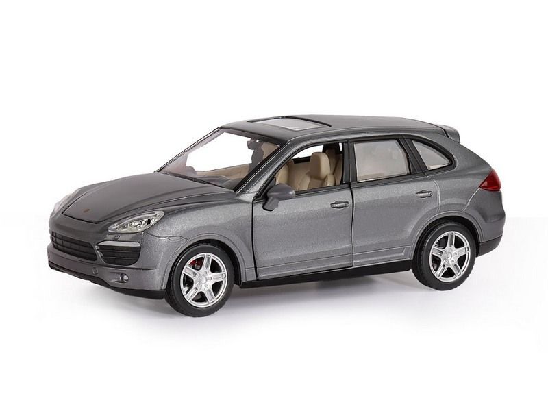 

Машина Автопанорама Porsche Cayenne S серый 1/24 свет звук JB1200119