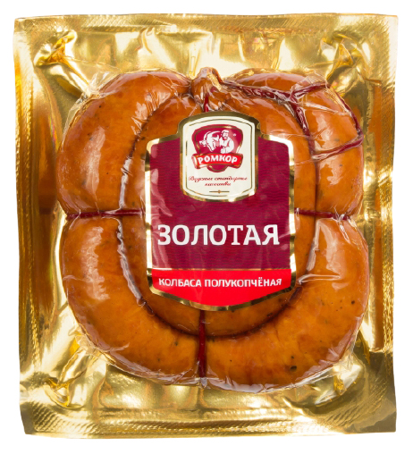 

Колбаса Ромкор Золотая полукопченая 400 г