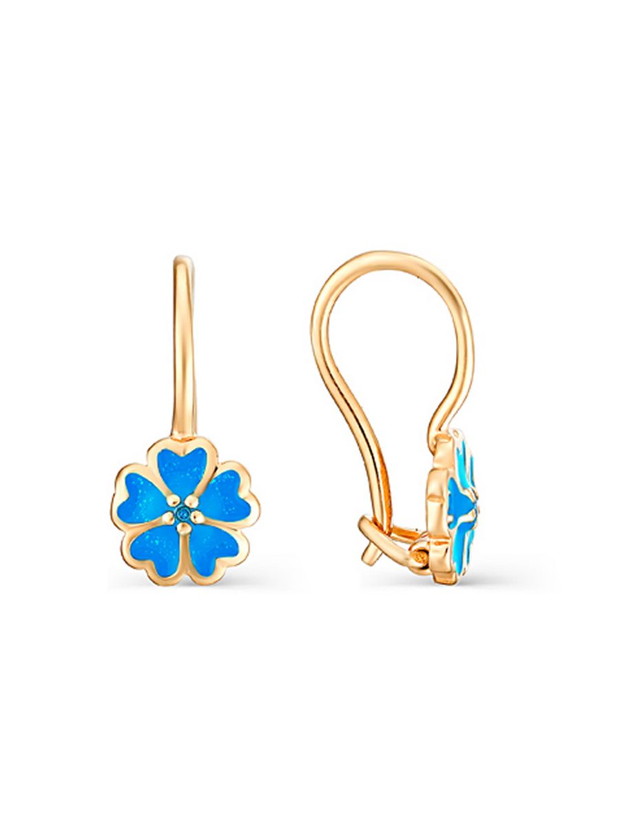 

Серьги из золота TEO MAORI 9С131-905М7, эмаль, 9С131-905М7