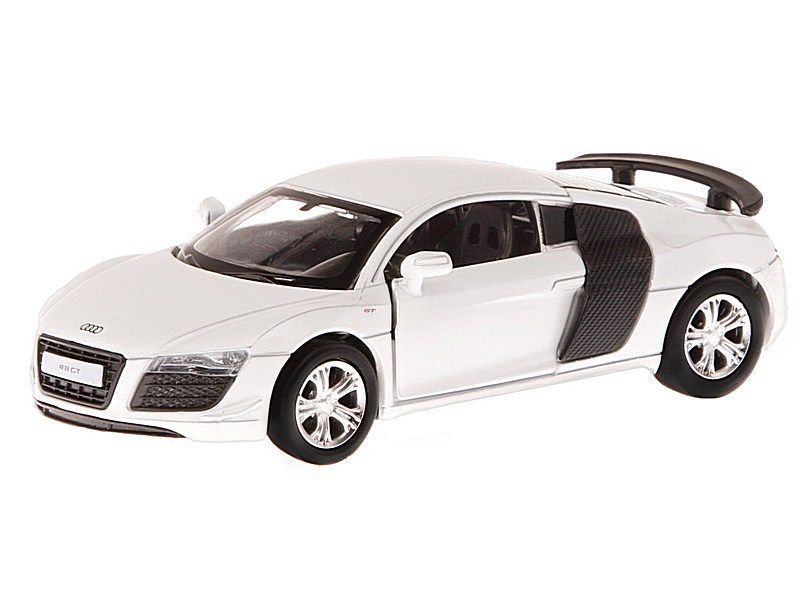 

Машина Автопанорама Audi R8 GT белый металлик 1/43 инерция JB1251264